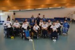 La Nazionale Italiana di wheelchair hockey, che partecipa ai Campionati Europei in Finlandia