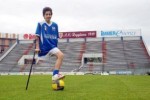 Francesco Messori con la maglia della Nazionale Italiana di Calcio Amputati