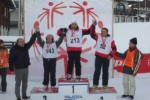 La premiazione di Nicolò Trevi ai Giochi Special Olympics di Sestriere