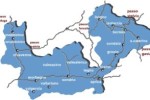 Una mappa della Valtellina, splendido territorio nel nord della Lombardia