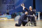 Enrico Gazzola con la partner Lorella Brondo, durante i Campionati Italiani di Danza Paralimpica del 2015 (categoria "Combi")