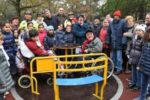 L'inaugurazione nel novembre dello scorso anno della giostra accessibile "Carosello" nel Parco Bramante di Asti