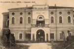 Una foto d'epoca dell'Ospedale Verdi di Villanova sull'Arda