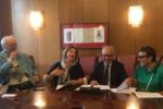 Da sinistra: Vitaliano Ferrajolo (LPH), Maria Giovanna Sparago (assessora alle Politiche Sociali del Comune di Caserta), Carlo Marino (sindaco di Caserta) e Vincenzo del Piano (UICI)