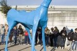 Marco Cavallo, scultura di legno e cartapesta, che fu realizzata nel 1973 a Trieste