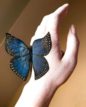Leepika Arora, "Butterfly Hand Art"