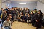 Foto di gruppo per gli studenti provenienti da Parigi e i consiglieri dell'UICI di Torino