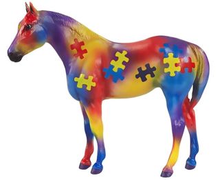 Modellino di cavallo sull'autismo di Breyer