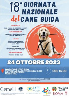 UICI Roma, cani guida al Gemelli, 24 ottobre 2023