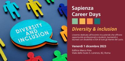 Lavoro e disabilità, Università La Sapienza di Ropma, 1 dicembre 2023