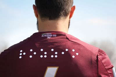 Maglia Reggiana con nome in Braille