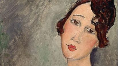 Amedeo Modigliani, “Ritratto di Dédie”, 1918 (particolare)