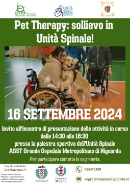 AUS Niguarda, Pet Therapy, 16 settembre 2024