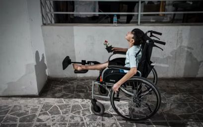 Bambino con disabilità di Gaza