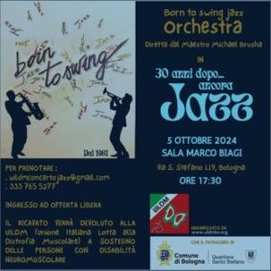 Concerto jazz UILDM Bologna, 5 ottobre 2024