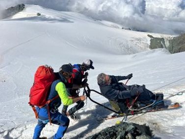 Ascesa di Egidio Marchesi al Breithorn