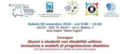 AFA, convegno a Lecco, 9 novembre 2024