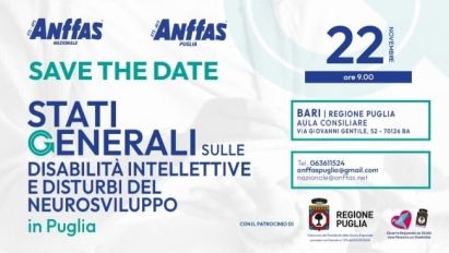 Stati Generali ANFFAS, Puglia, 22 novembre 2024