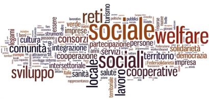 Sociale: nuvola di parole