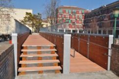 Il nuovo Ponte di San Gerardo, nell'isola veneziana della Giudecca