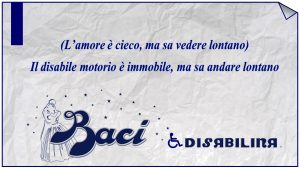 Carta di un Bacio Perugina, riadattata da Gianni Minasso