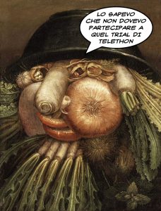 Giuseppe Arcimboldo, “L’ortolano” (1587-90) (fumetto di Gianni Minasso)