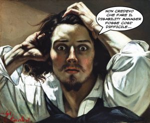 Gustave Courbet, “Le désespéré” (1843-45) (fumetto di Gianni Minasso)