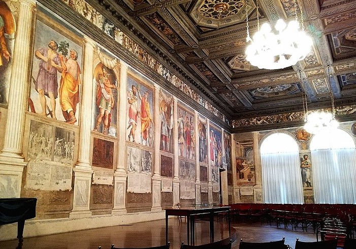 Uno scorcio della Sala dei Giganti dell'Università di Padova