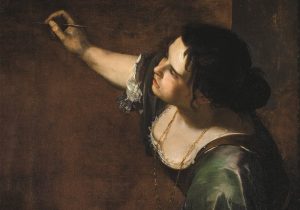 Artemisia Gentileschi, "Autoritratto come allegoria della Pittura" (particolare), (1638-39), Royal Collection Trust, Londra (Foto: Bridgeman/Aci)