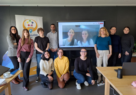 Partecipanti all'ultimo meeting internazionale a Valladolid, in Spagna, per il progetto "Mind Inclusion 3.0"