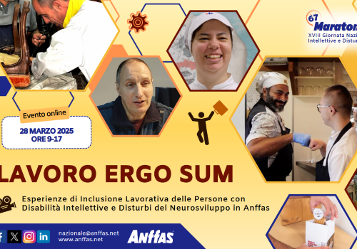 La Maratona ANFFAS del 28 marzo: Lavoro Ergo Sum!