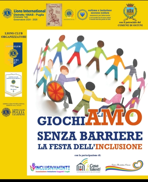 Locandina "GiochiAMO senza Barriere"