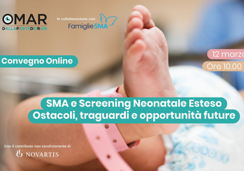 OMAR e Famiglie SMA, incontro del 12 marzo 2025 su screening neonatale esteso