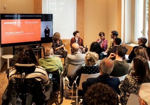 Un momento di confronto del Festival