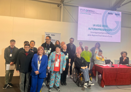 Pordenone, maggio 2025, Autorappresentanti dell’ANFFAS Friuli Venezia Giulia