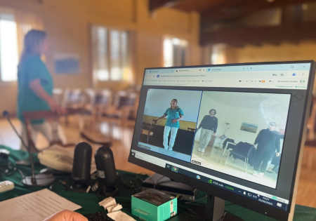 Seduta di teleriabilitazione a cura di Villa Pineta KOS