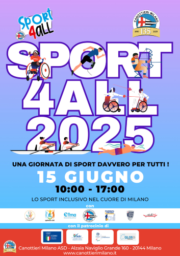 "Sport4All 2025", Milano, 15 giugno