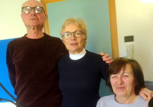 Da sinistra: Daniele, Luciana e Carla