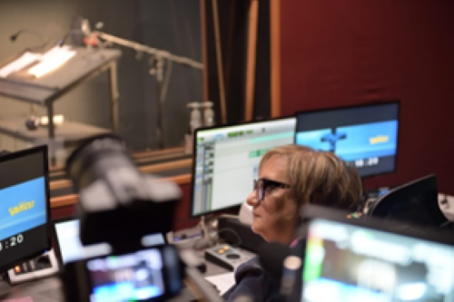 Laura Giordani al lavoro (foto di Stefano Tedeschini)