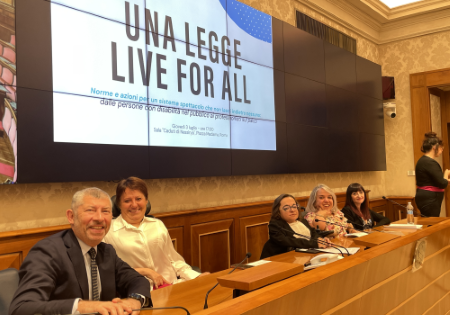 Live for All, 3 luglio 2025, conferenza stampa in Senato