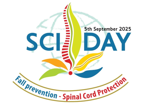 Il logo internazionale della Giornata Mondiale delle Lesioni Spinali ("SCI Day") di oggi, 5 settembre
