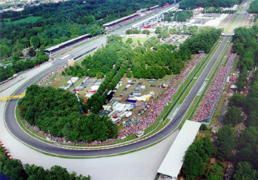 Una veduta dall'alto dell'Autodromo Nazionale di Monza