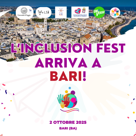 "Inclusion Fest", Bari, 2 ottobre 2025