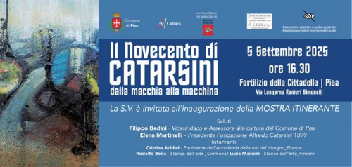 Mostra di Catarsini a Pisa, settembre 2025