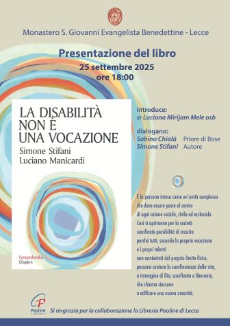 "La disabilità non è una vocazione", Lecce, 25 settembre 2025