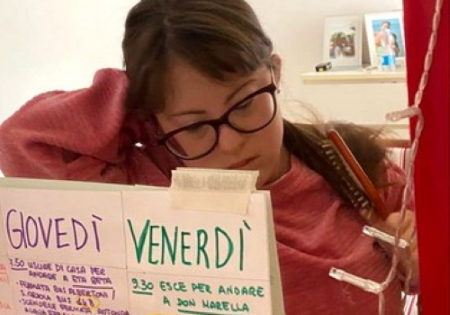 Particolare di una foto di Francesca che farà parte della mostra di Modena