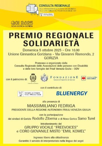 Premio Consulta FVG, 5 ottobre 2025