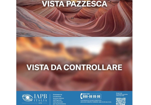 Una delle realizzazioni grafice curate da IAPB Italia per la Giornata Mondiale della Vista di quest'anno