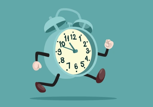 Orologio con braccia e gambe