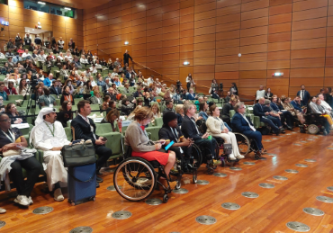 La platea cosmopolita al Summit Mondiale del Turismo Accessibile, svoltosi recentemente a Torino (per l'immagine ringraziamo Fabrizio Vespa)